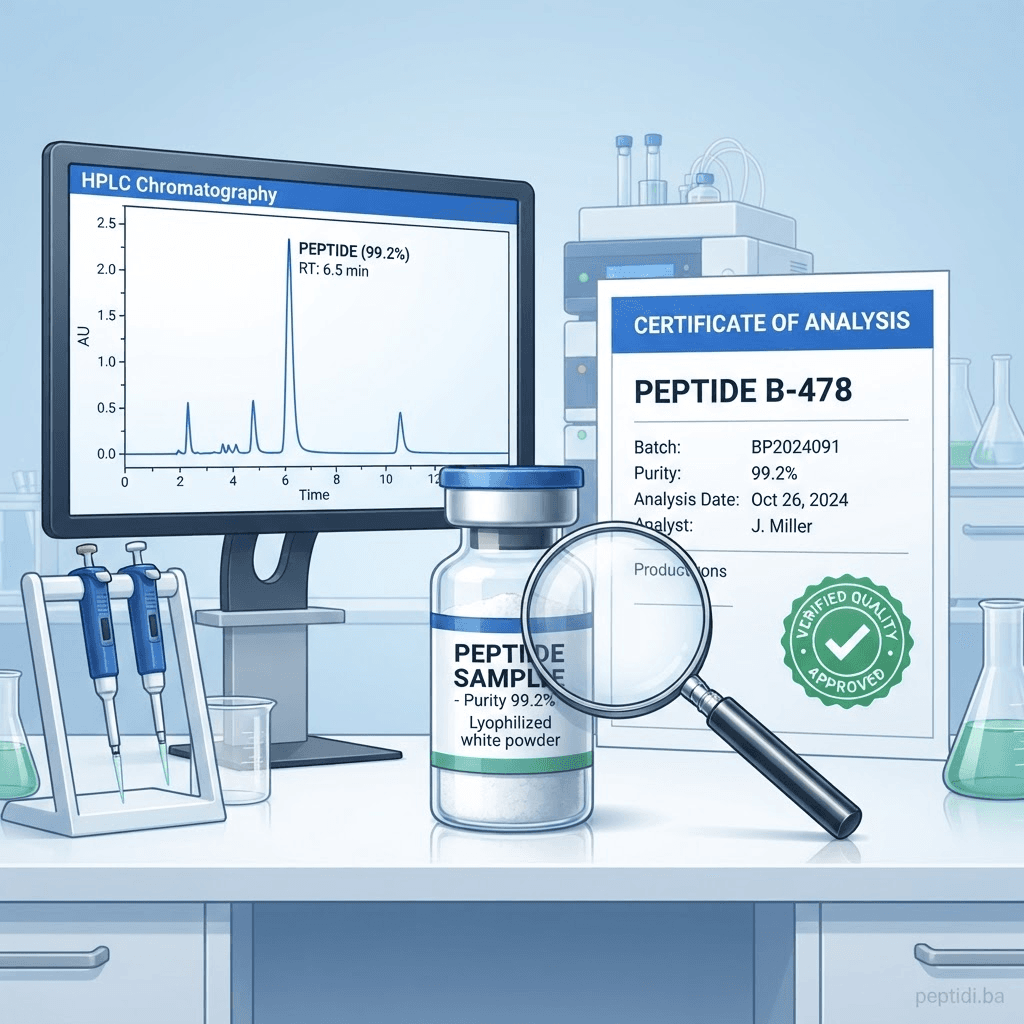 Kako se provjerava kvalitet peptida? - vodič i preporučeni peptidi na Peptidi.ba